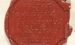 Octagonal seal of Sultan Hamengkubuwana II, inscribed in Javanese: Ingkang pratandha Kangjeng Sinuhun Hamengkubuwana Sénapati Ingalaga Ngabdurrahman Sayidin Panatagama Kalipatulah, 'This is the seal of the exalted majesty who carries the world in his lap, the commander of the army in war, servant of the Most Merciful One, lord of the faith, protector of religion, vicegerent of God'. British Library British Library, Add. 12342, f. 208r Javanese seal