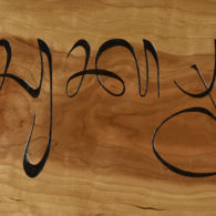 "Suksma," or "Thank you," in Balinese. Carving by Tim Brookes. Photo by Tom Way. Balinese carving