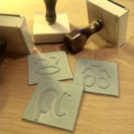 Chakma alphabet stamps Chakma alphabet stamps