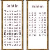 Chart of Second Stage Revised Version Vowel Rimes and Consonant Onsets of Pahawh Hmong Chart of Pahawh Hmong