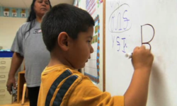 Cherokee writing in class Cherokee Class Writing