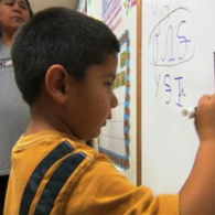 Cherokee writing in class Cherokee Class Writing