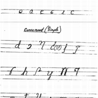 Cursive Tangsa Vowels and Consonants Cursive Tangsa Vowels and Consonants