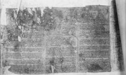 Detail of the Nabul Samaritan Pentateuch in Samaritan Hebrew Samaritan Hebrew