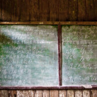 Eskayan Script on Blackboard Eskayan Script on Blackboard