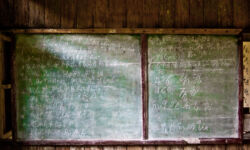 Eskayan Script on Blackboard Eskayan Script on Blackboard