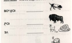 Example Text from Beginning Workbook in Osage Osage Workbook