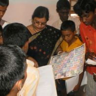 Professor Prasanna Sree with Kupia Script Kupia