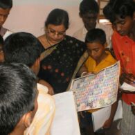 Professor Prasanna Sree with Kupia Script Kupia