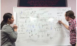 Jessica Harjo and Ryan Redcorn on Third Day of Osage Seminars, February 2014 Osage Seminar