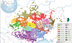 Map of Zhuang Variations Map of Zhuang Variations