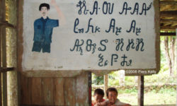 Marcejun and Romel in Taytay 2006 with Eskayan Script Eskayan Script