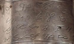 Pendant Inscribed with Vai Script Pendant Inscribed with Vai Script