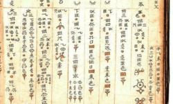 Sample Text in Shuishu Script Sample Text in Shuishu Script