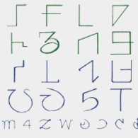 Warang Citi Alphabet with Sacred Letter Om Warang Citi Alphabet