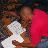 Demonstrating Adlam lettering Demonstrating Adlam lettering