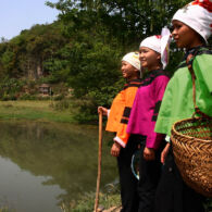 Zhuang People in Costume Zhuang People in Costume