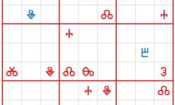 A sudoku using Glagolitic characters, courtesy of the British Library's HeritageMadeDigital department. Warning: this is not an easy sudoku. Not. At. All. glagolitic sudoku