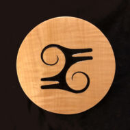 Kwatakye Atiko, a symbol that is said to imitate the hairstyle of Kwatakye, a warrior hero. As such, it stands for bravery or courage. Carving and photo by Tim Brookes. Kwatakye Atiko